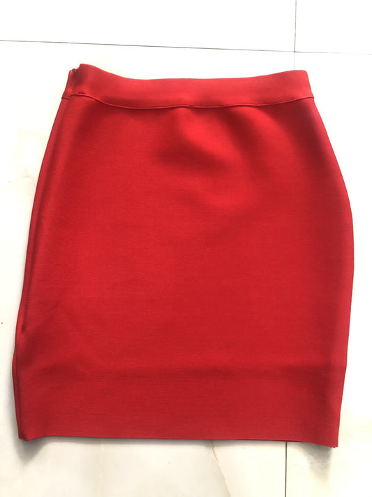 4-color short bandaged skirt